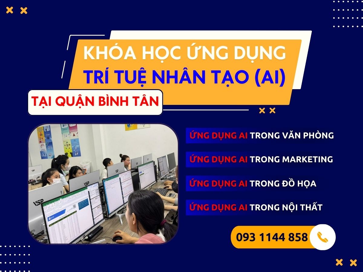 Khóa học AI tại Quận Bình Tân