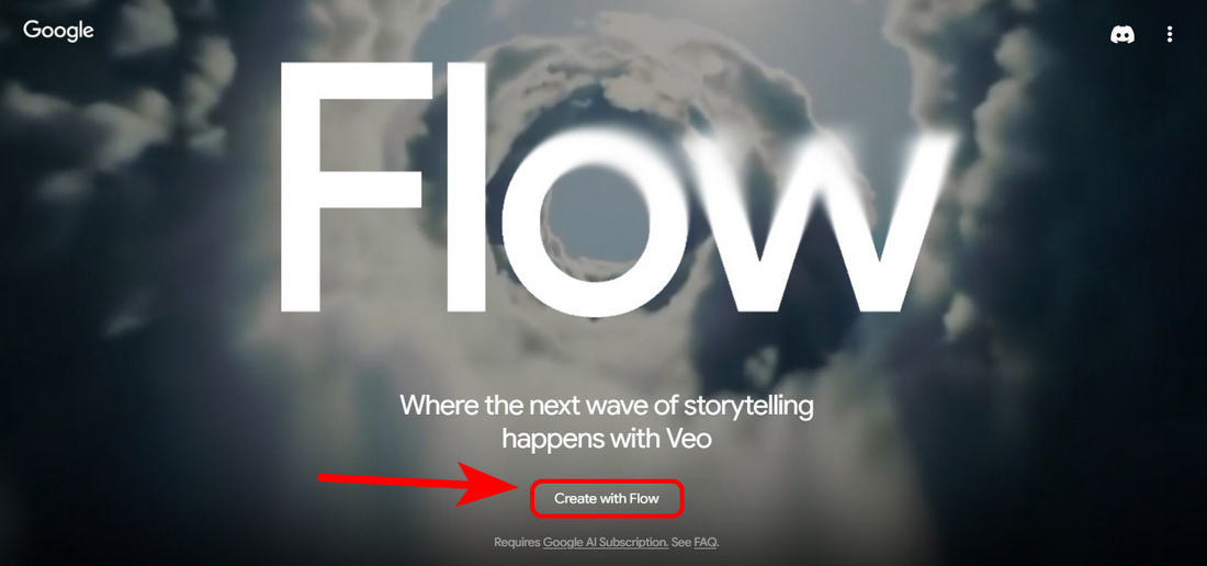 Bước 3 Tiếp tục nhấn vào Create With Flow