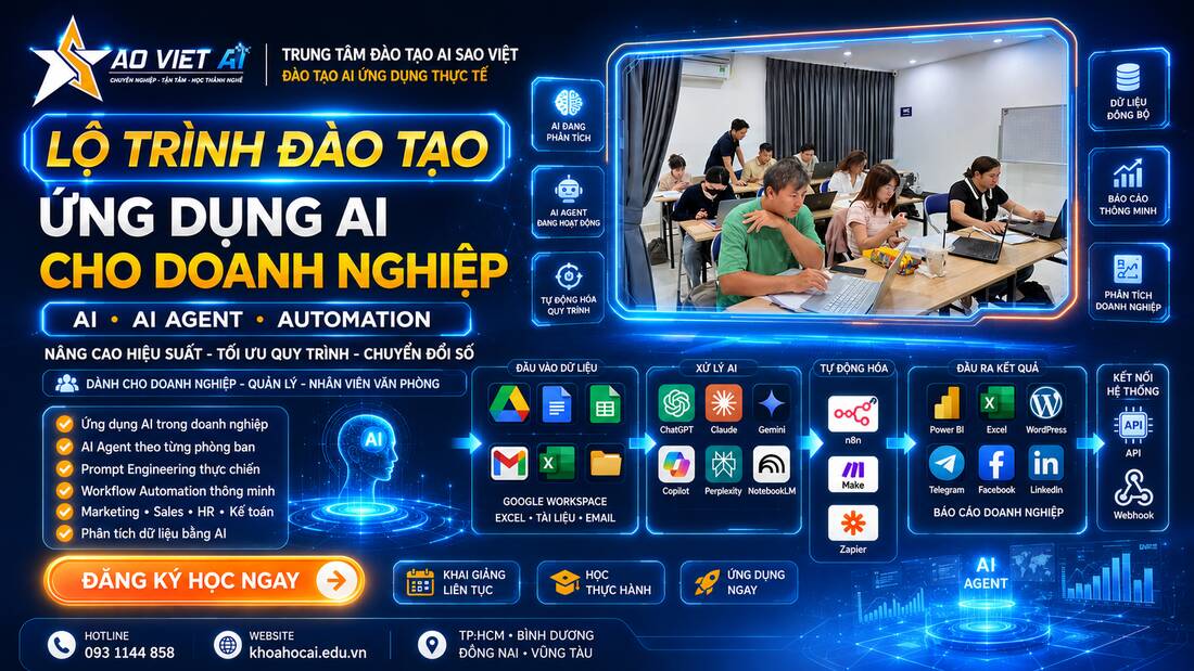 Lộ Trình Đào Tạo AI Doanh Nghiệp