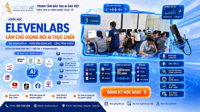 Khóa Học ElevenLabs tại Trung Tâm Đào Tạo AI Sao Việt